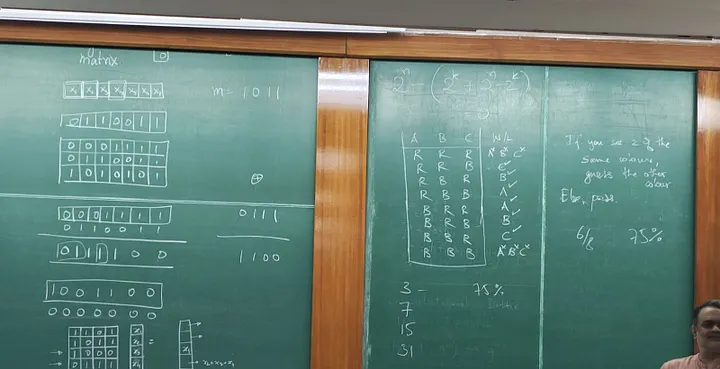 Snapshot of Coding Theory lectures